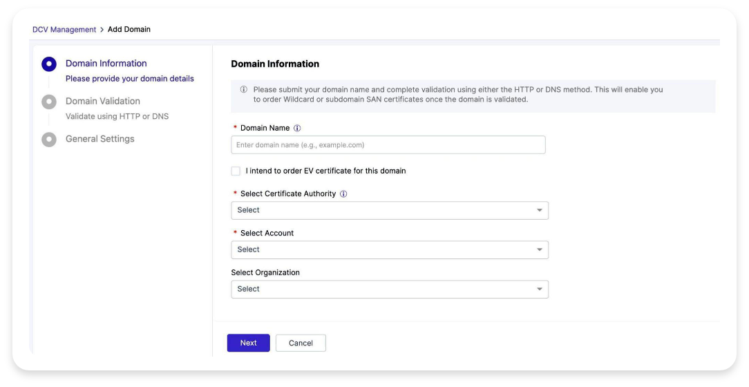 Automation of Domain Control Validation (DCV) meets the requirements of the 47-day certificate lifecycle mandate